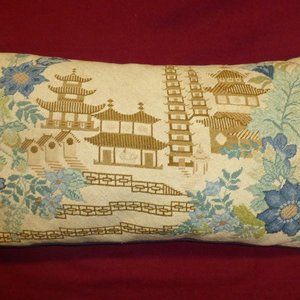 Vintage Hand Made Petit Point Pillow